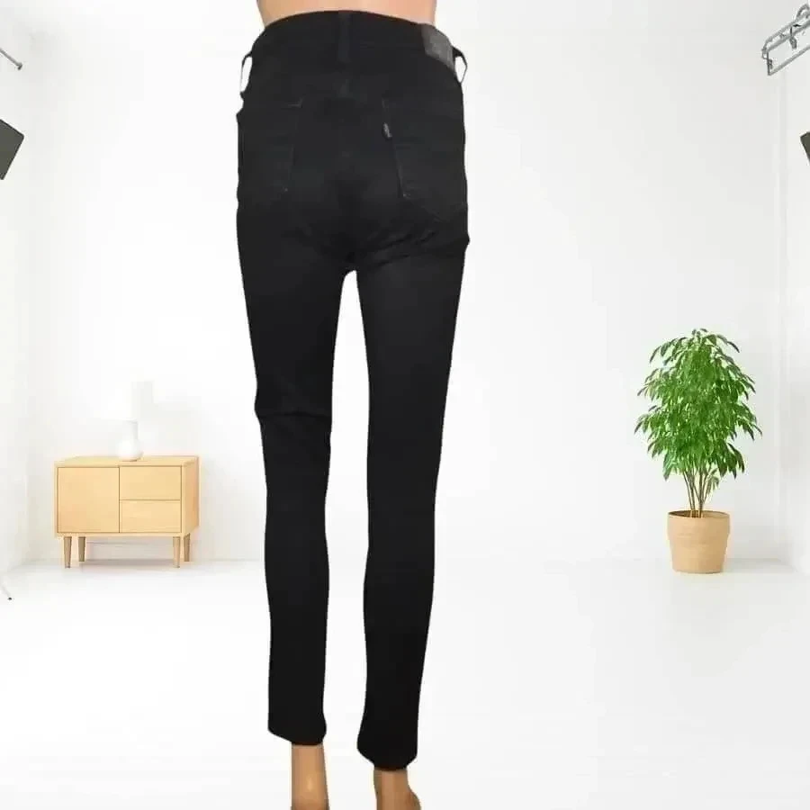 Levi's 711 skinny fit, high-rise stretch - deep black – photo 3